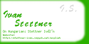 ivan stettner business card